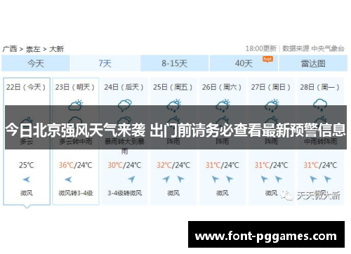 今日北京强风天气来袭 出门前请务必查看最新预警信息